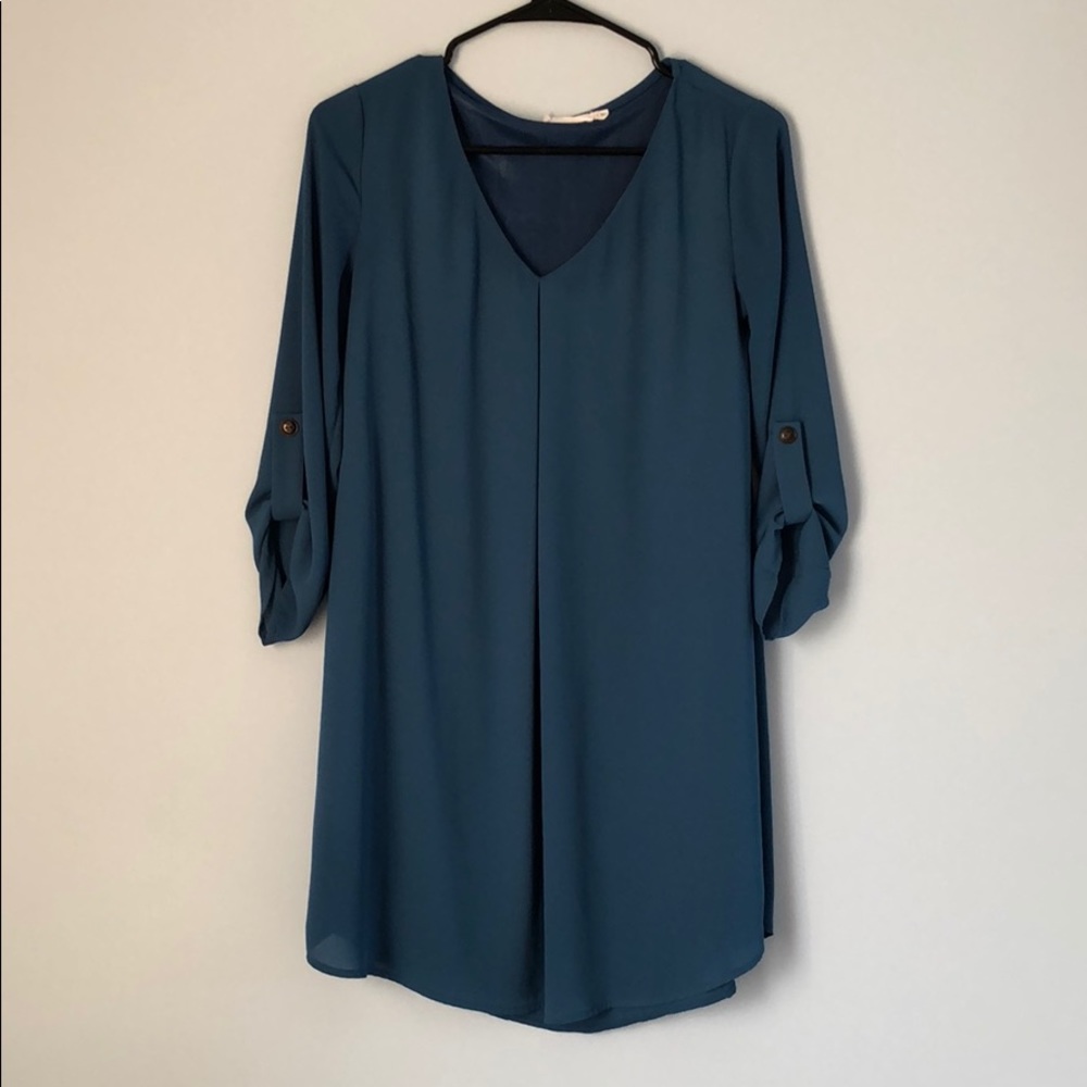 Aqua Shift Dress